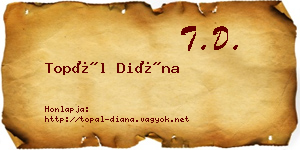 Topál Diána névjegykártya